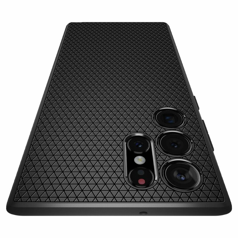 Husa Samsung Galaxy S22 Ultra 5G Spigen Liquid Air, negru mat