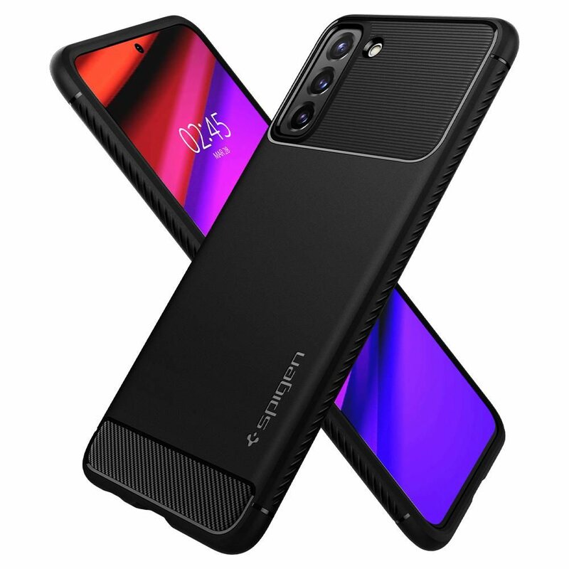 Husa Samsung Galaxy S21 5G Spigen Rugged Armor, negru