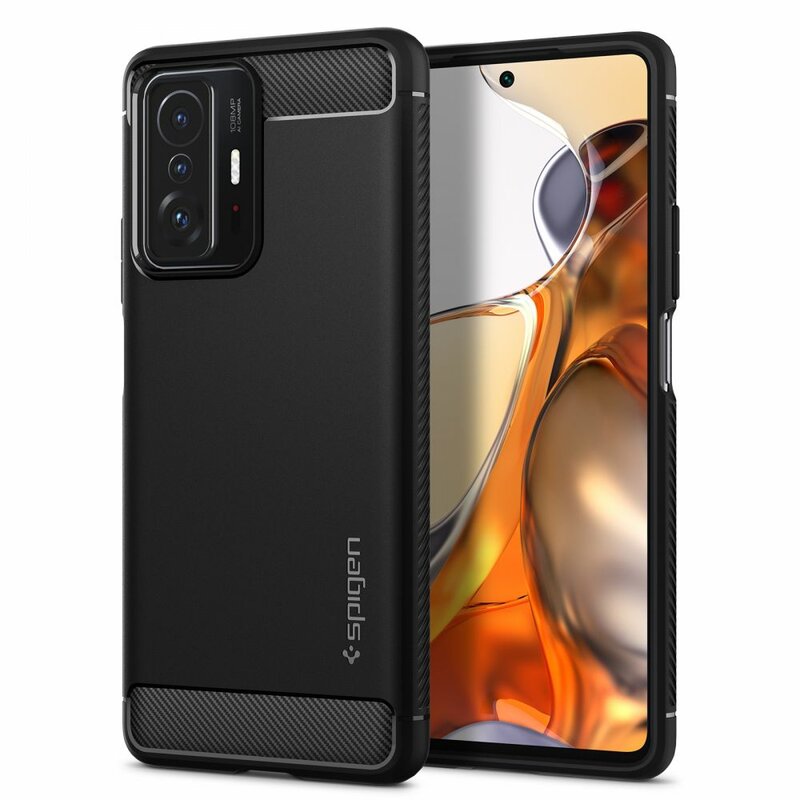 Husa Xiaomi 11T Spigen Rugged Armor, negru