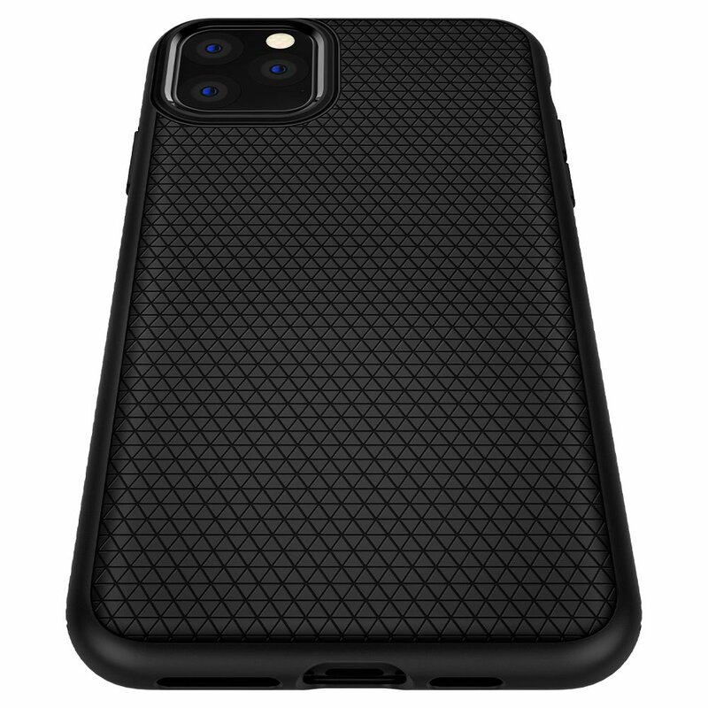 Husa iPhone 11 Pro Max Spigen Liquid Air, negru mat
