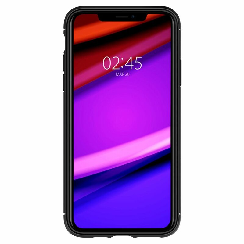 Husa iPhone 11 Spigen Rugged Armor, negru