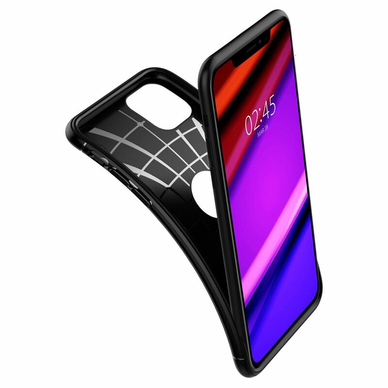 Husa iPhone 11 Spigen Rugged Armor, negru
