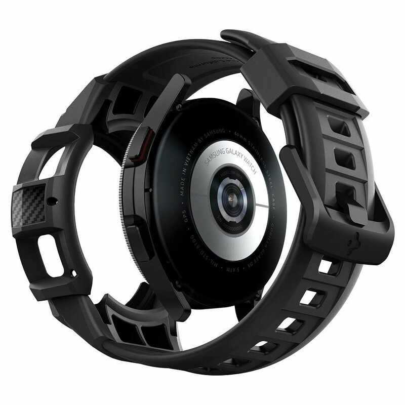 [Pachet husa + curea] Samsung Galaxy Watch4 Classic 46mm Spigen Rugged Armor Pro, negru
