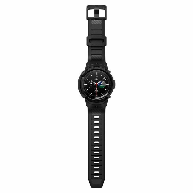 [Pachet husa + curea] Samsung Galaxy Watch4 Classic 46mm Spigen Rugged Armor Pro, negru