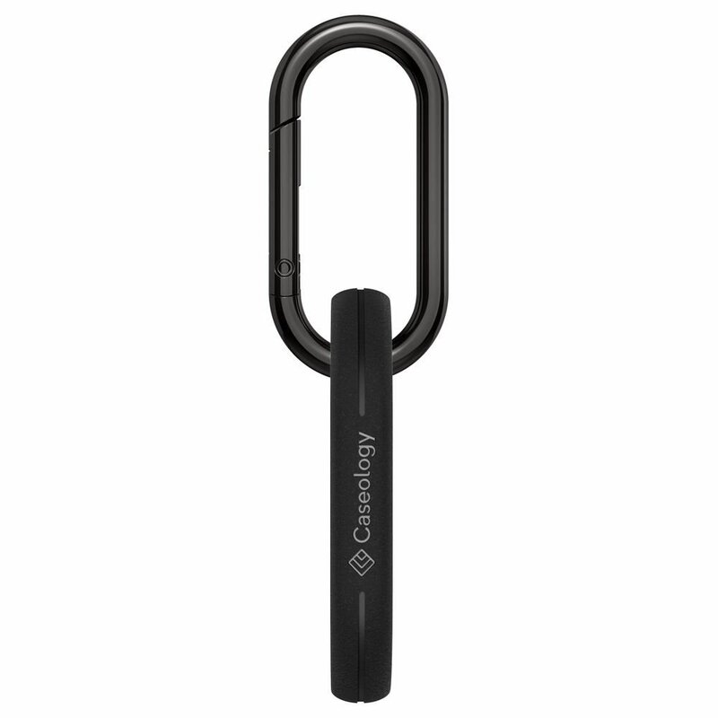 Breloc Apple AirTag Spigen Caseology Vault cu holder, negru