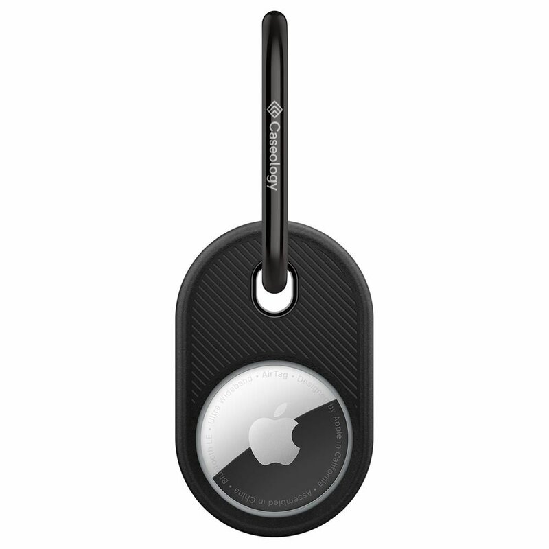 Breloc Apple AirTag Spigen Caseology Vault cu holder, negru