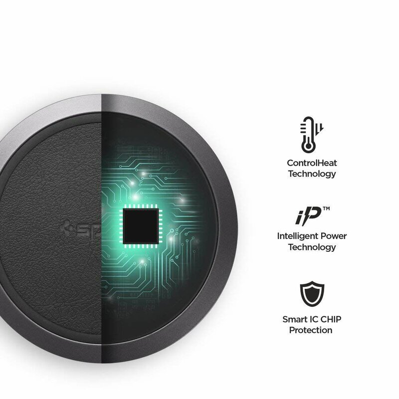 Incarcator wireless Fast Charging Spigen F308W, negru