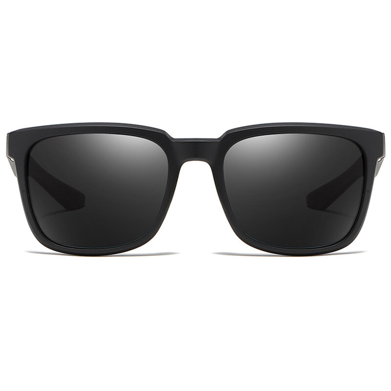 Ochelari de soare patrati polarizati barbati Techsuit, negru/ gri, MM92