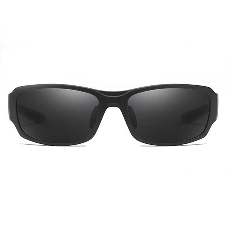 Ochelari de soare rectangulari barbati Techsuit, negru/ gri, MM108
