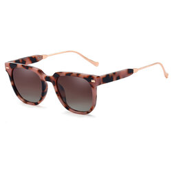 Ochelari de soare cu protectie UV unisex Techsuit, leopard roz, MM95837