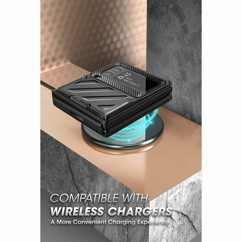 Husa Samsung Galaxy Z Flip3 5G Supcase Unicorn Beetle Pro, negru