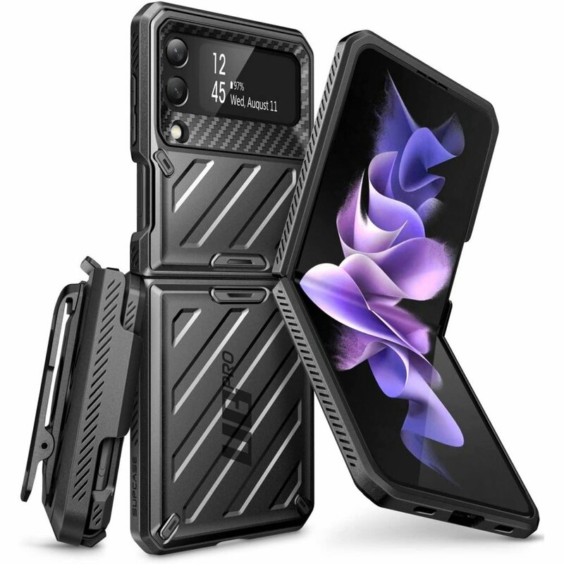 Husa Samsung Galaxy Z Flip3 5G Supcase Unicorn Beetle Pro, negru