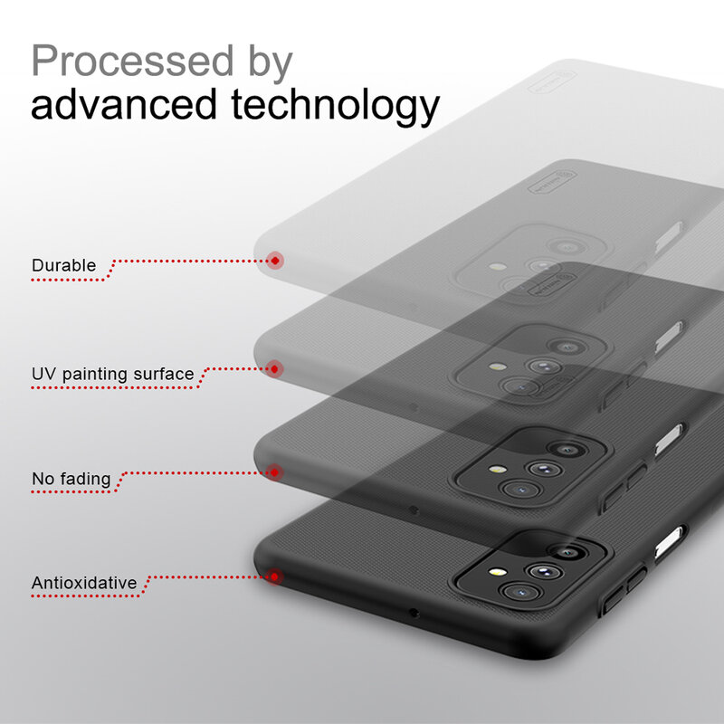 Husa Samsung Galaxy M52 5G Nillkin Super Frosted Shield, negru
