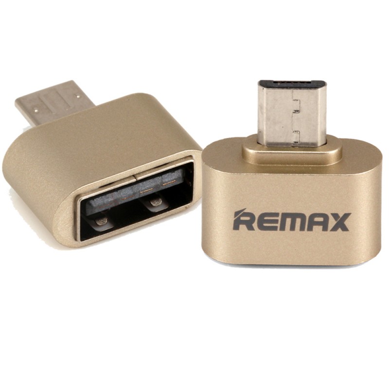 Convertor Remax RA-OTG1 USB 3.2 - Micro USB- Gold