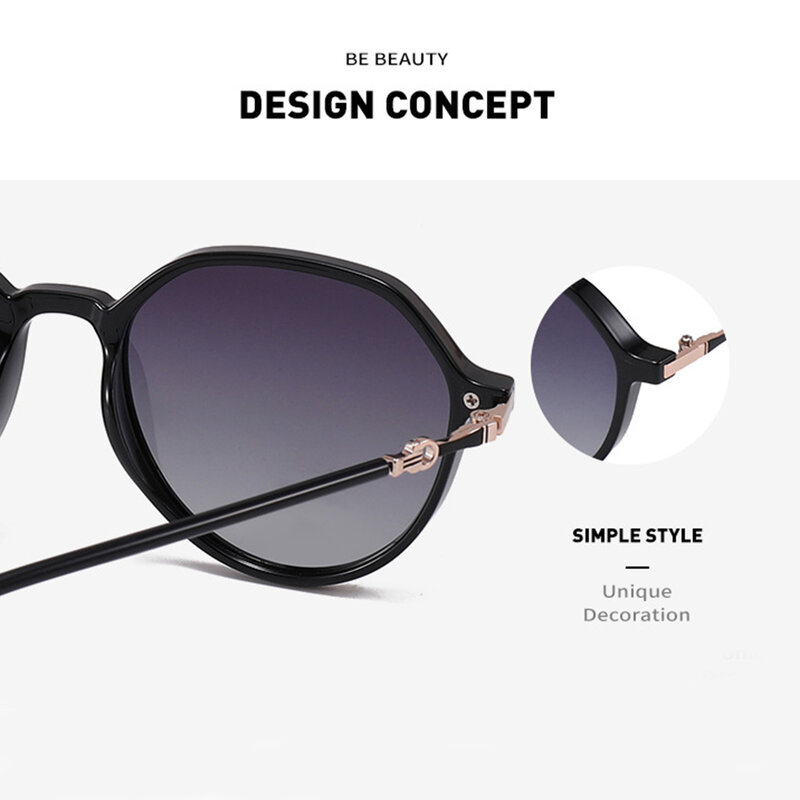 Ochelari de soare pantos polarizati dama Techsuit, maro, 2203