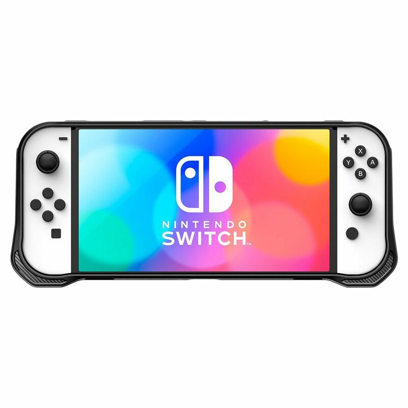 Husa Nintendo Switch OLED Spigen Rugged Armor, negru mat