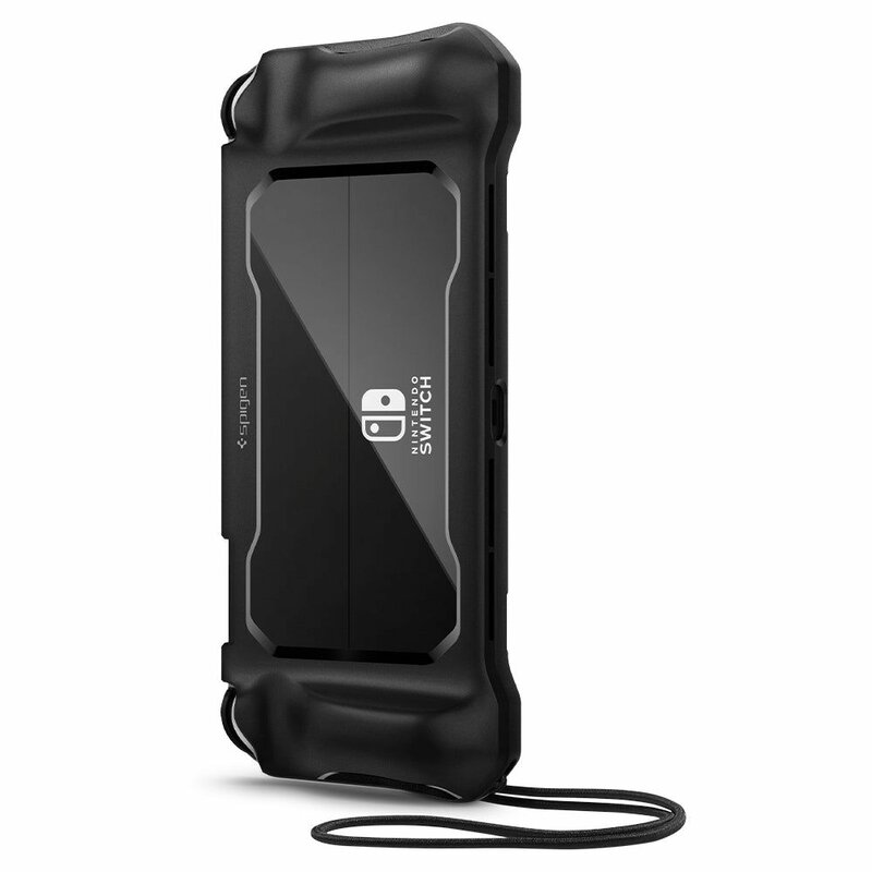 Husa Nintendo Switch OLED Spigen Rugged Armor, negru mat