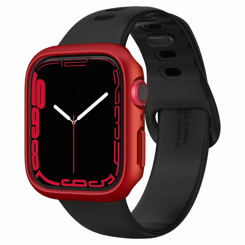 Husa Apple Watch 7 45mm Spigen Thin Fit - Red