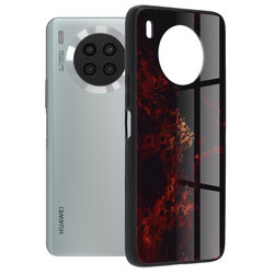 Husa Huawei nova 8i Techsuit Glaze, Red Nebula