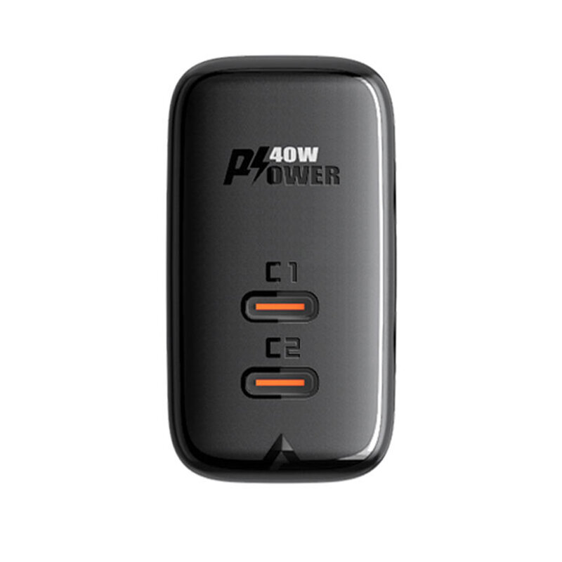 Incarcator Fast Charging 2x USB-C Acefast A9 PD40W, alb