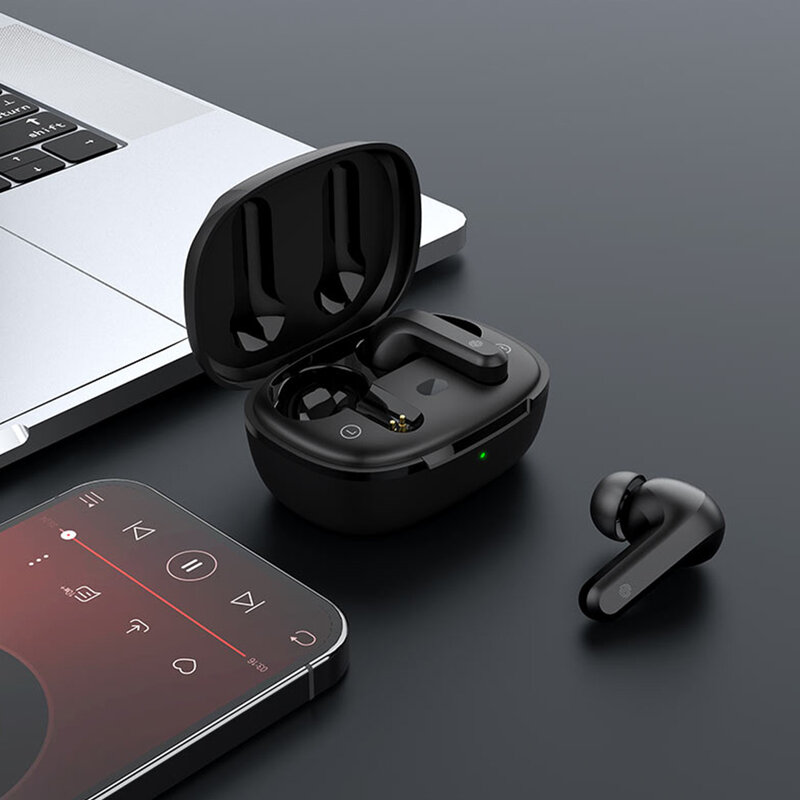 Earbuds noise cancelling wireless Bluetooth Acefast T2, negru