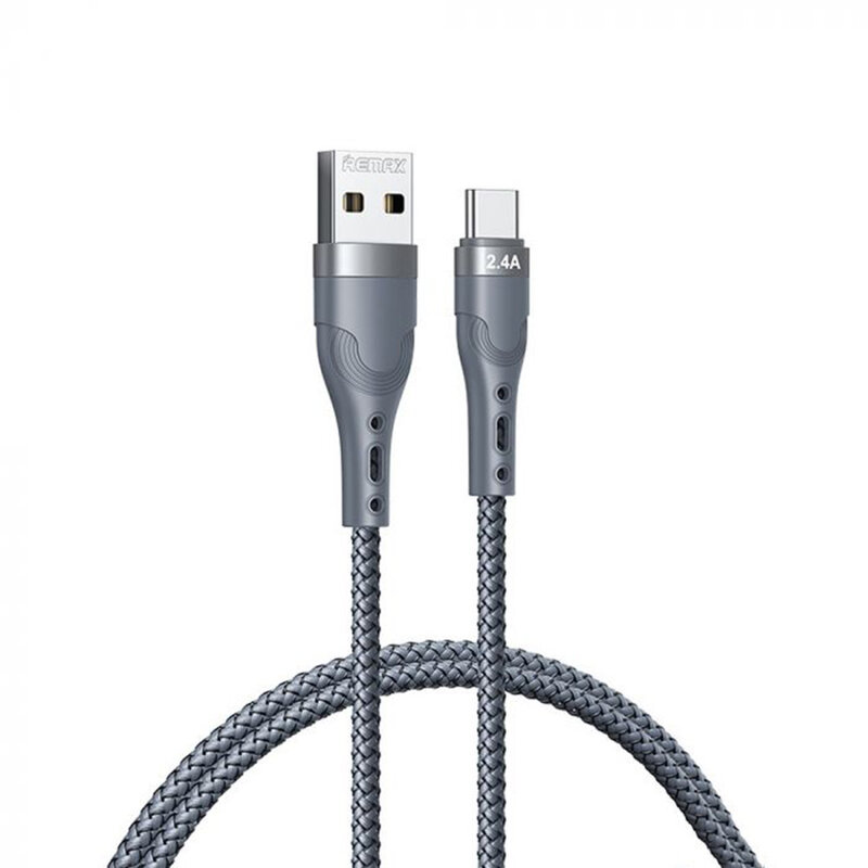 Cablu date tip C la USB Fast Charging Remax, 1m, argintiu, RC-C006
