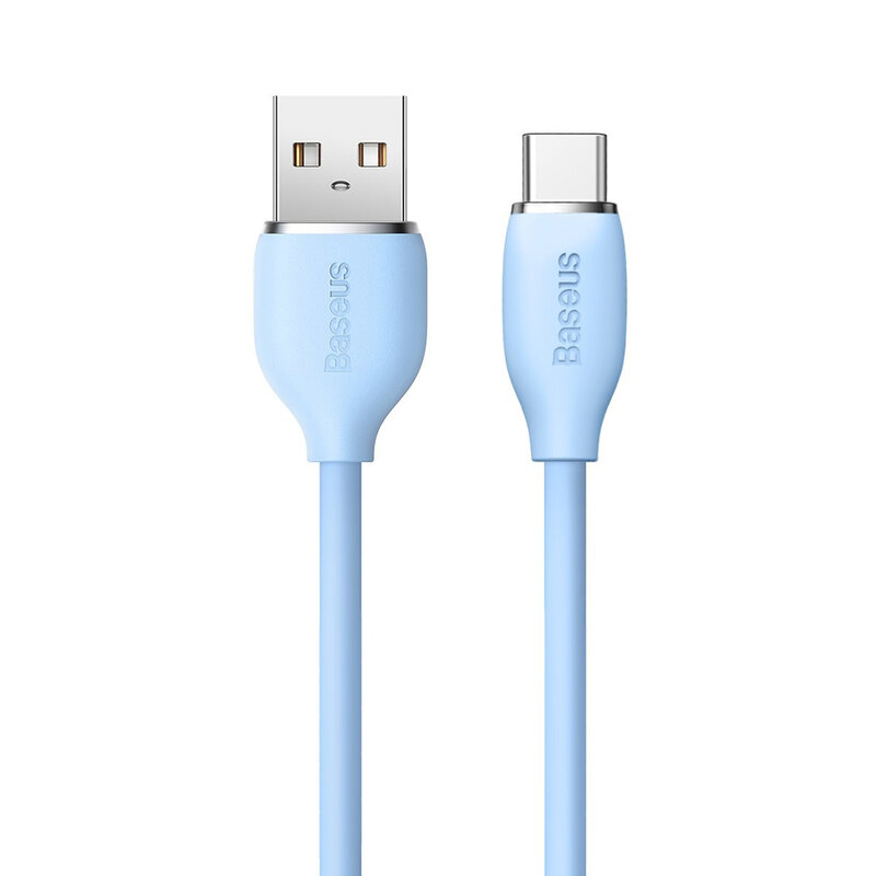 Cablu de date USB la tip C Baseus 100W, 2m, albastru, CAGD010103