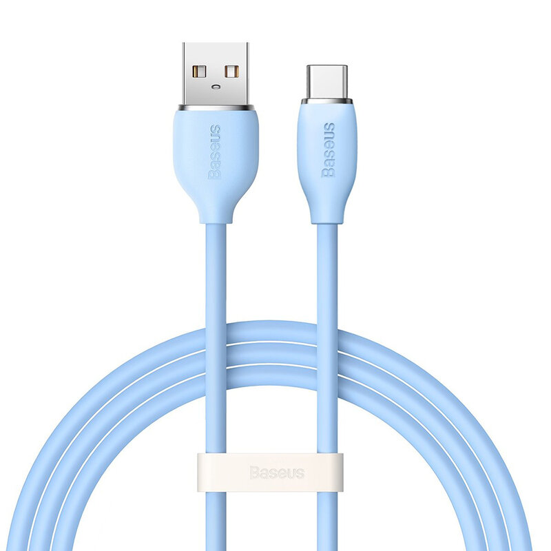 Cablu de date USB la tip C Baseus 100W, 2m, albastru, CAGD010103