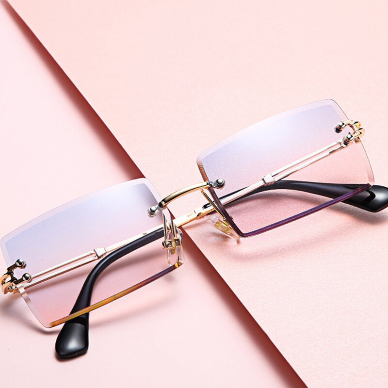 Ochelari de soare dreptunghiulari fara rama unisex Techsuit, 16031-C6