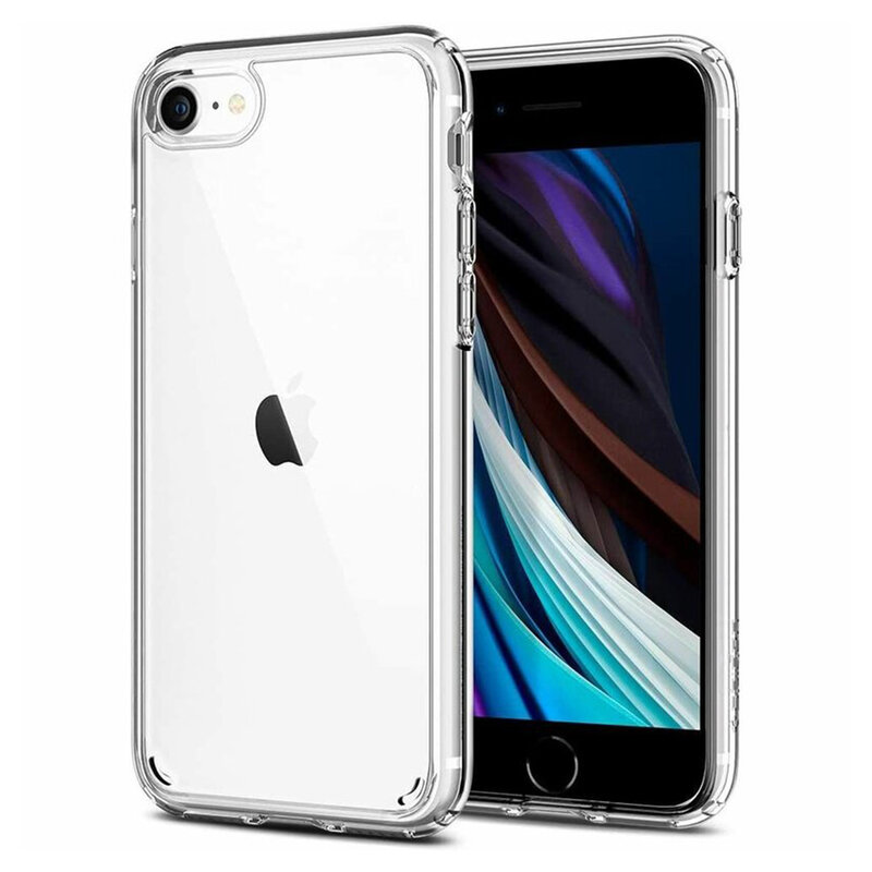 Husa transparenta iPhone SE 3, SE 2022 Spigen Ultra Hybrid, clear