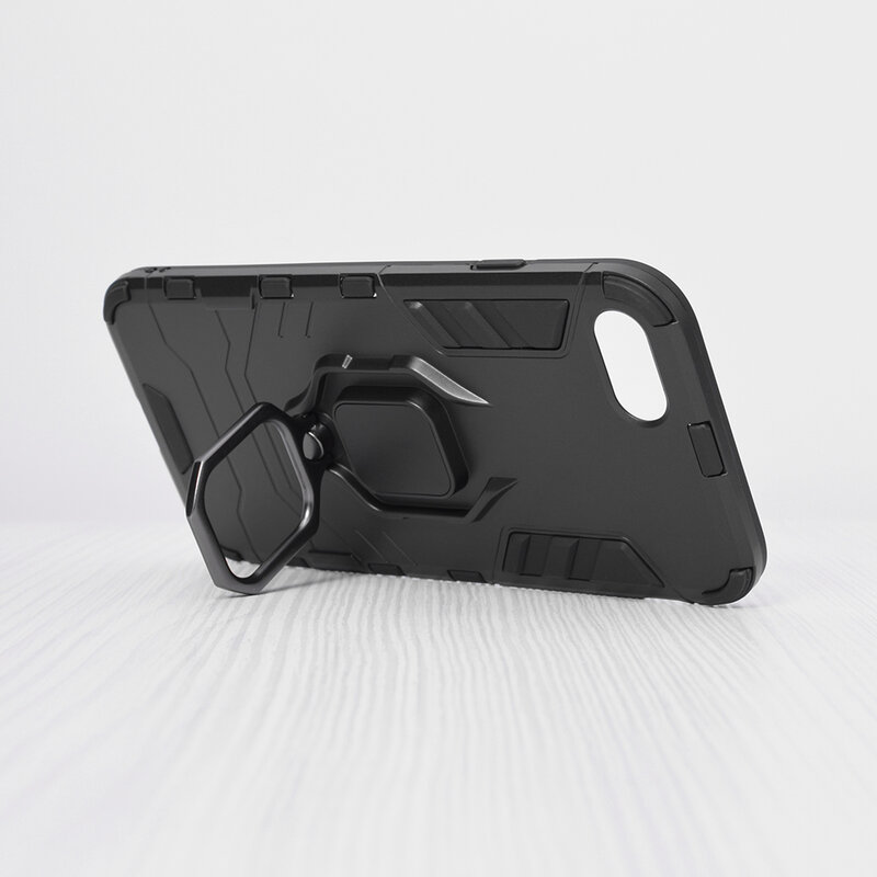 Husa iPhone 7 Techsuit Silicone Shield, Negru