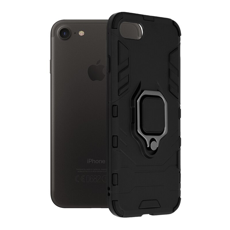 Husa iPhone 7 Techsuit Silicone Shield, Negru