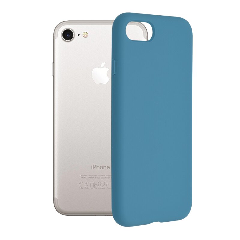 Husa iPhone 8 Techsuit Soft Edge Silicone, albastru