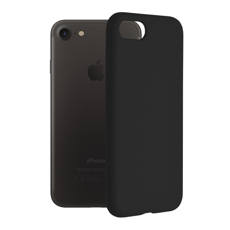 Husa iPhone 7 Techsuit Soft Edge Silicone, negru