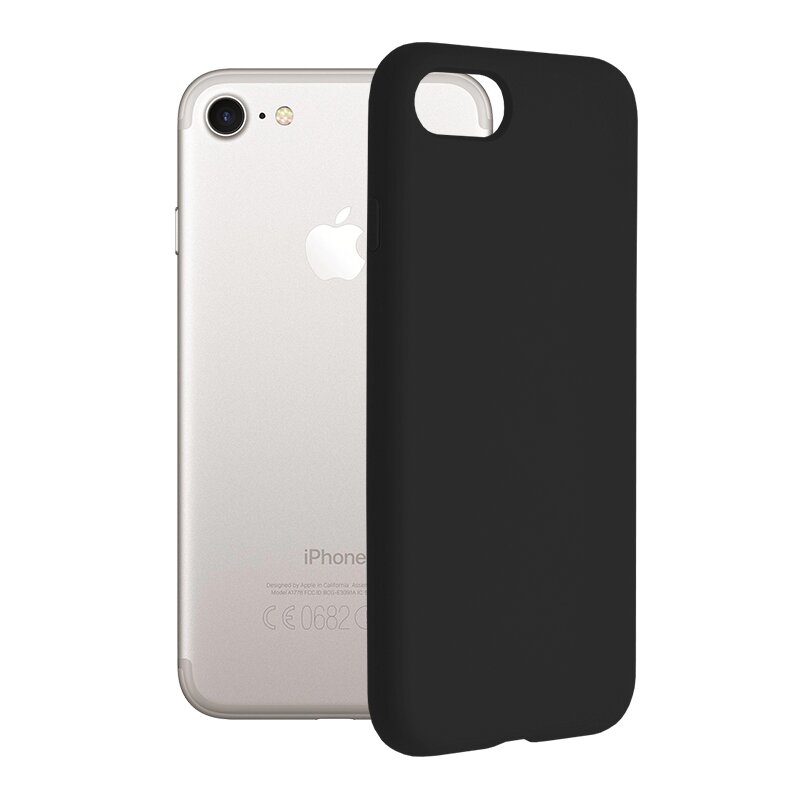 Husa iPhone 8 Techsuit Soft Edge Silicone, negru