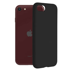 Husa iPhone SE 3, SE 2022 Techsuit Soft Edge Silicone, negru