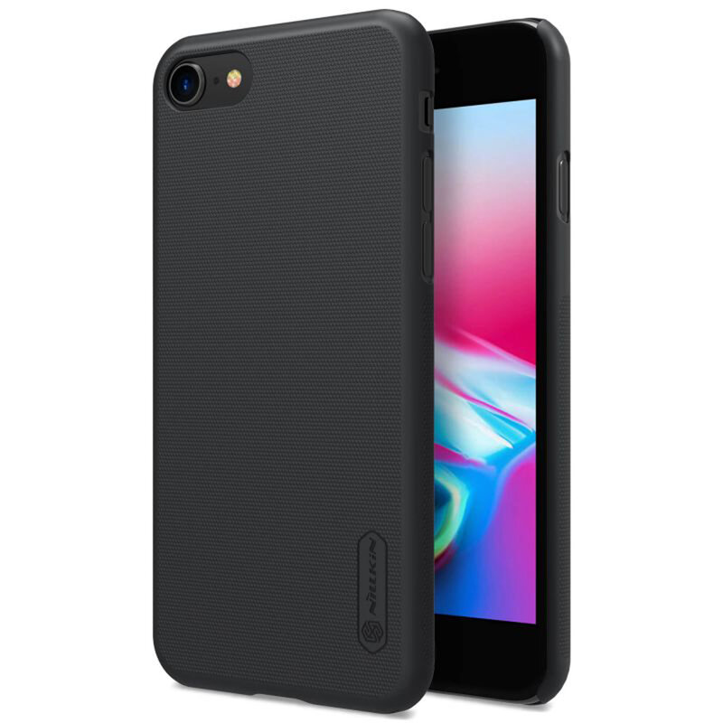 Husa iPhone SE 3, SE 2022 Nillkin Super Frosted Shield, negru