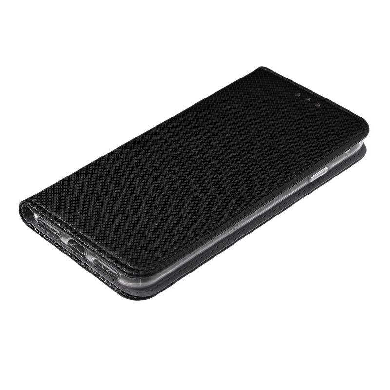 Husa Smart Book iPhone SE 3, SE 2022 Flip, negru
