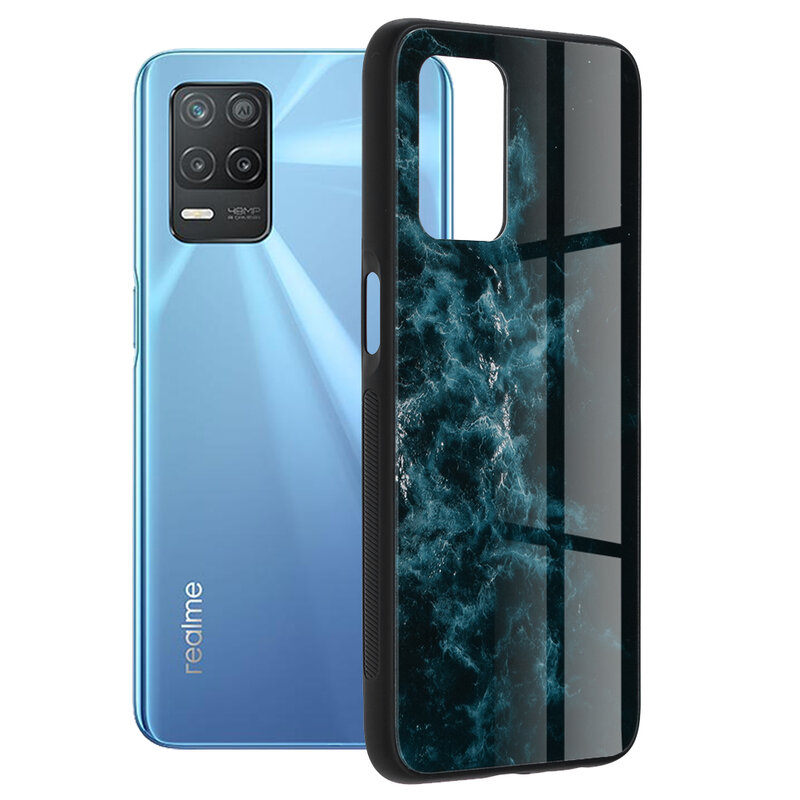 Husa Realme 8 5G Techsuit Glaze, Blue Nebula