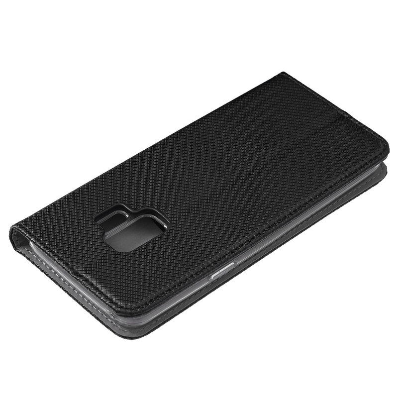 Husa Smart Book Samsung Galaxy S9 Flip Negru