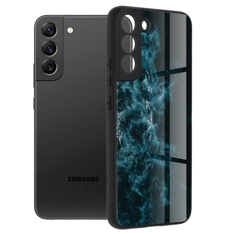 Husa Samsung Galaxy S22 Plus 5G Techsuit Glaze, Blue Nebula
