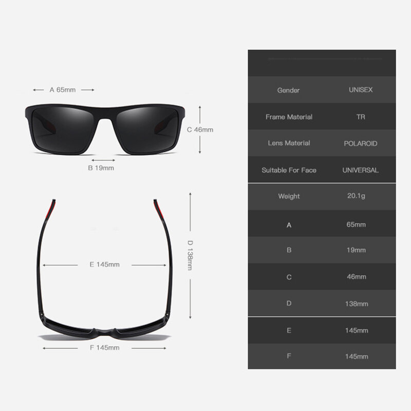 Ochelari soare barbati polarizati Techsuit, albastru/ rosu, MM101