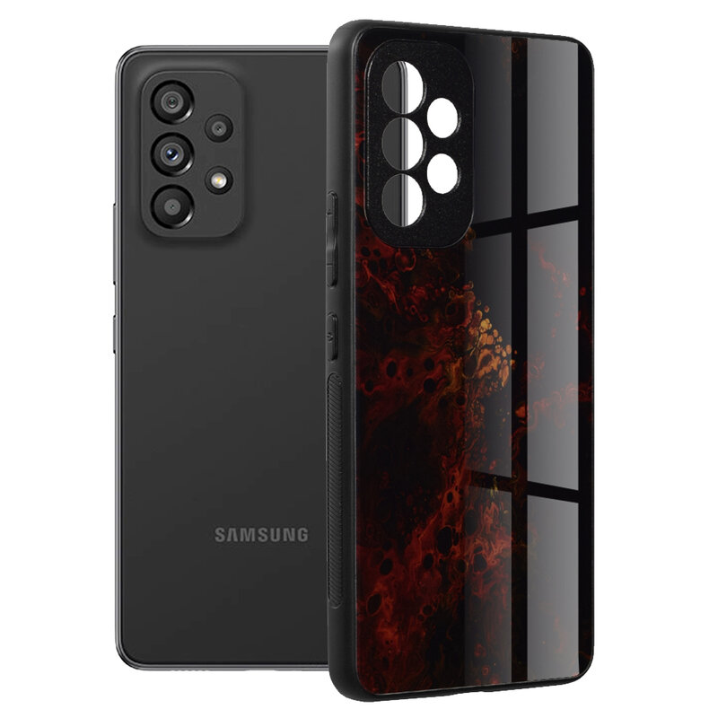 Husa Samsung Galaxy A53 5G Techsuit Glaze, Red Nebula