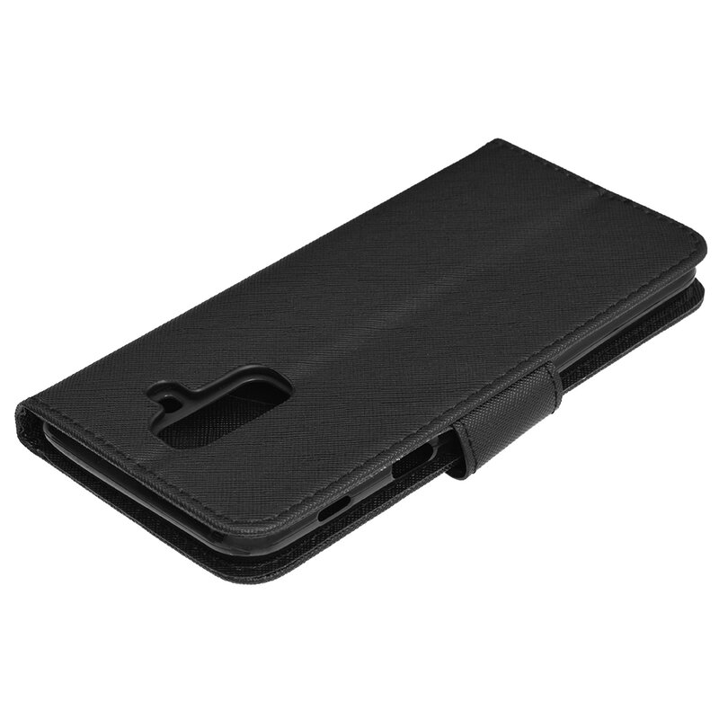 Husa Samsung Galaxy A6 Plus 2018 Flip Negru MyFancy