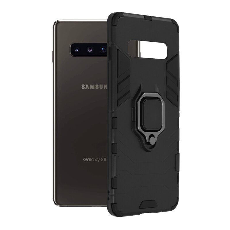 Husa Samsung Galaxy S10 Plus Techsuit Silicone Shield, Negru