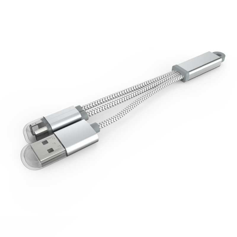 Cablu De Date 2in1 Ldnio LC89 - Argintiu