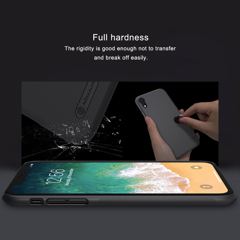 Husa iPhone XR Nillkin Super Frosted Shield, negru