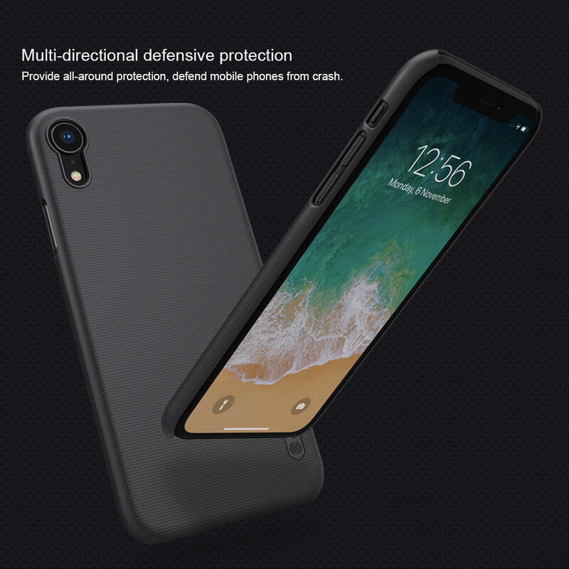 Husa iPhone XR Nillkin Super Frosted Shield, negru