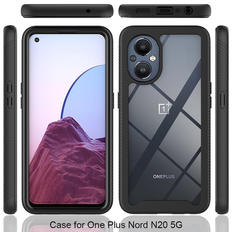 [Pachet 360°] Husa + folie OnePlus Nord N20 5G Techsuit Defense, negru