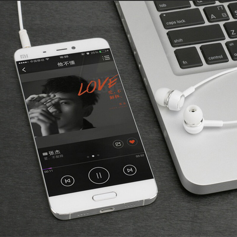 Casti in-ear cu microfon Jack 3.5 mm Usams, negru, EP-12